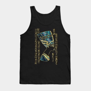 Nefertiti Ornament Gold and Abalone Tank Top